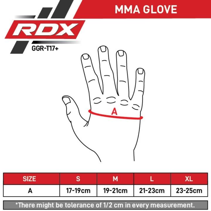 Produktbild Rdx MMA Handschuhe Aura Plus T-17 Black Golden-M (M)