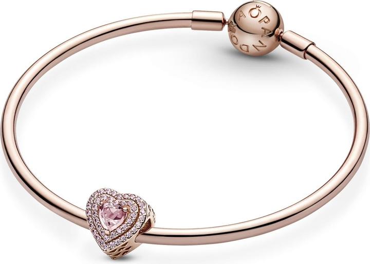 Immagine prodotto Pandora Charms/Beads a forma di cuore di rosa (Metallo, Lega metallica placcata oro rosa 14 carati)