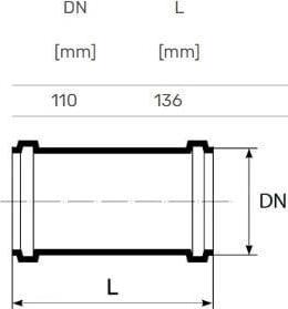 Produktbild Magnaplast Coupling Internal Repair D110 Pp Ultra