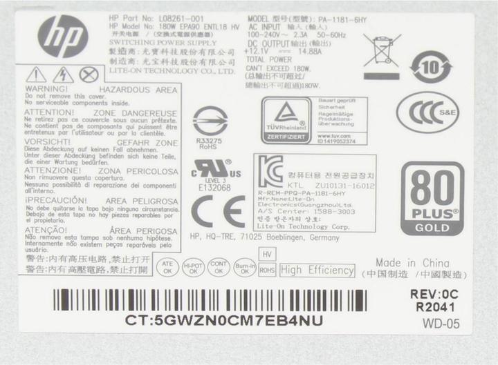 Image du produit HP L08261-001 (180 W)