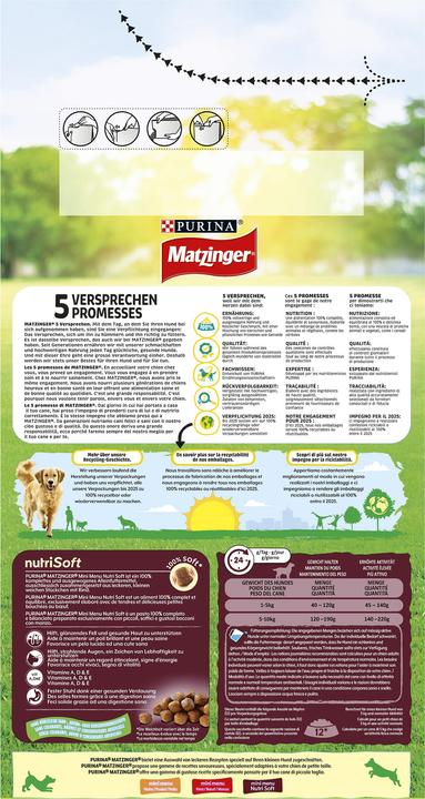 Produktbild Matzinger Mini Menu Nutri soft (Adult, 1 Stk., 1400 g)