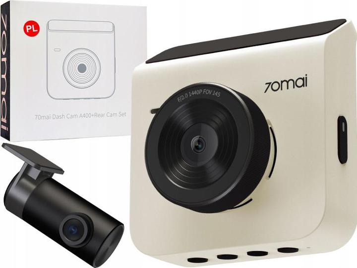 Immagine prodotto Xiaomi auto DVR 70MAI DASH CAM A400 QHD MIDRIVE A400 + RC09 bianco (Display integrato, WiFi, Accelerometro, Visione notturna)