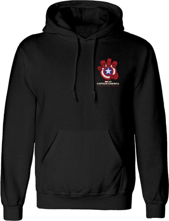 Actual product image Heroes Inc Captain America Brave New World Kapuzenpullover Crushed Sheild Grösse XL (XL)