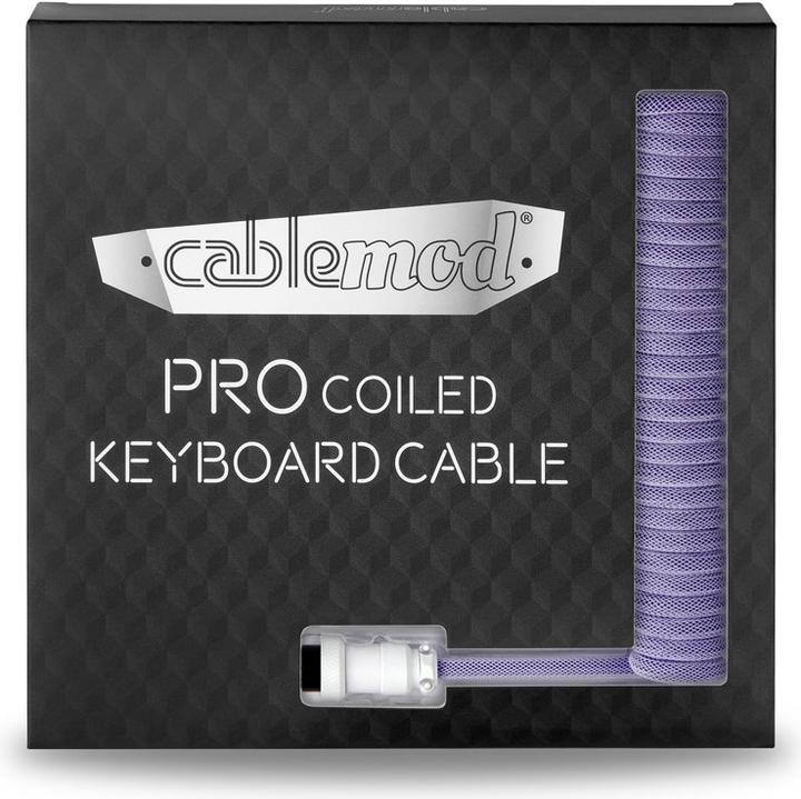 Produktbild CableMod Pro Coiled Keyboard Cable USB-C zu USB Typ A, Rum Raisin (1.50 m, USB 2.0)
