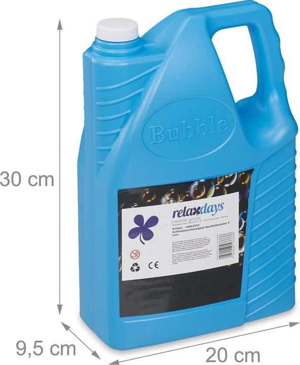 Actual product image Relaxdays Bubble refill canister