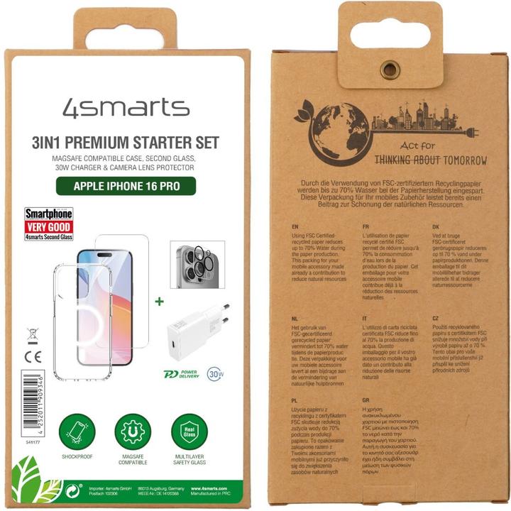Produktbild 4smarts 3 in 1 Starter Set (Apple iPhone 16 Pro)