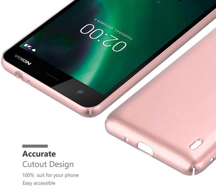Actual product image Cadorabo Hard Cover Matt Metal Cover (Nokia 2)