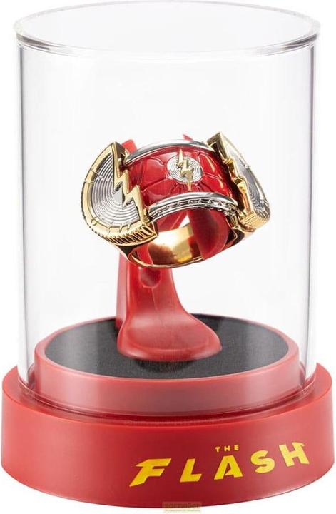 Actual product image Noble Collection DC Comics Flash Prop Replica Ring with Display