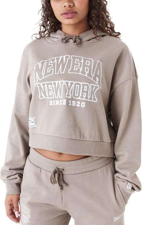 Produktbild New Era Ladies Cropped Fleece Hoody ash brown - XL (XL)