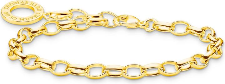 Immagine prodotto Thomas Sabo Bracciale Charm Classic placcato oro (19.50 cm, Argento 925)