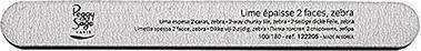 Produktbild Peggy Sage 2-Way Chunky Nail File Zebra Medium Wide Nail File Double-Sided 100/180 Zebra