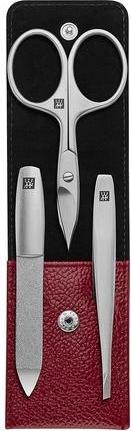 Produktbild Zwilling Taschen-Etui, Rindleder rot, 3-tlg.