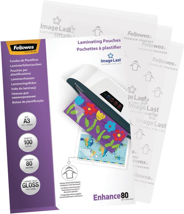 Actual product image Fellowes Enhance 80 (A3, 100 Piece, 80 µm)