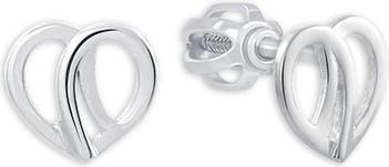 Image du produit Brilio Minimaliste blanc or boucles d'oreilles Coeurs 231 001 00661 07