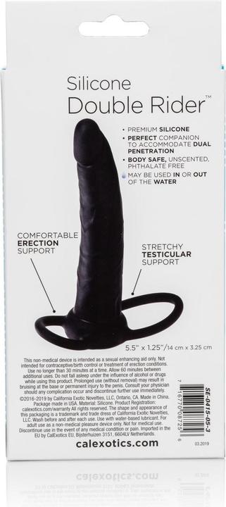 Actual product image CalExotics Silicone Double Rider