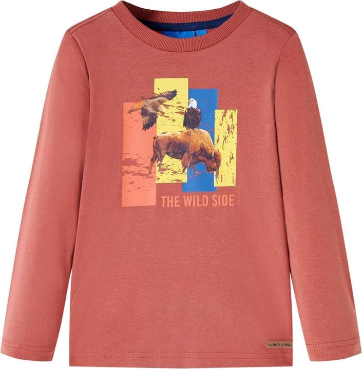 VidaXL Kinder-Langarmshirt Henna 140,Material: 100 (140)