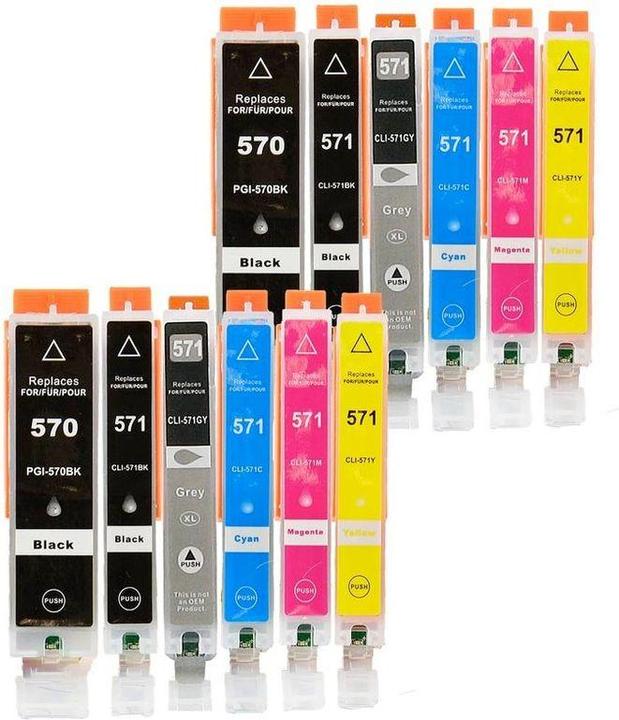 Immagine prodotto Hermex Cartuccia d'inchiostro compatibile XL per Canon PIXMA TS8053 (M, Y, PGBK, C, GY, FC)