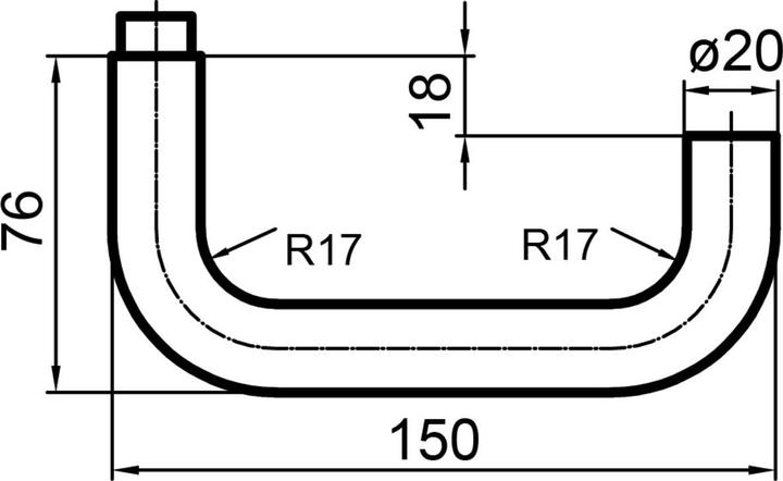Produktbild Glutz Türdrücker 5065 Rena (Türgriff)