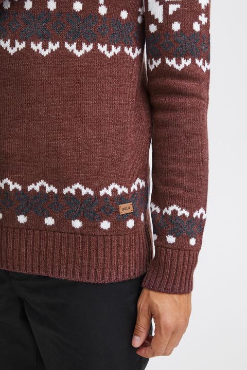 Actual product image Solid Norwig Men's Jumper Chunky Knit Pullover With Crew Neck (M)