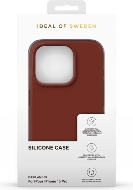 Immagine prodotto iDeal Of Sweden Cover in silicone di design Ambra scuro (Apple iPhone 15 Pro)