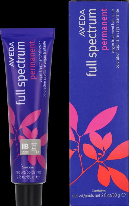Actual product image Aveda Full Spectrum Permanent Cream Hair Color 80g 1B Intensive Base - New (1B Intensive Base)