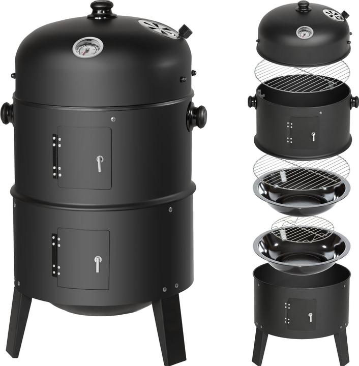 Image du produit tectake Barbecue 3 en 1 (37 cm)