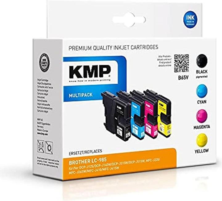 Produktbild KMP Tinte ersetzt LC985VALBP (M, BK, Y, C)