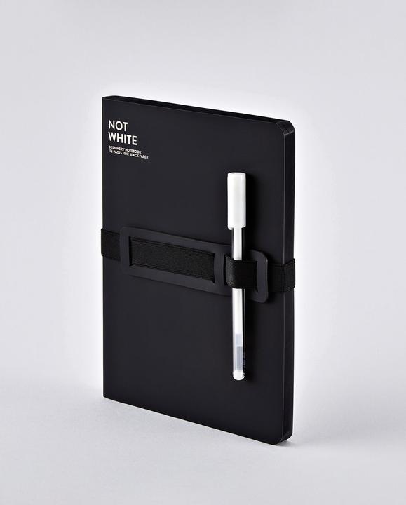Produktbild Nuuna Not White L LIGHT, Schwarz (22 x 16.5 cm, Blanko, Weicher Einband)