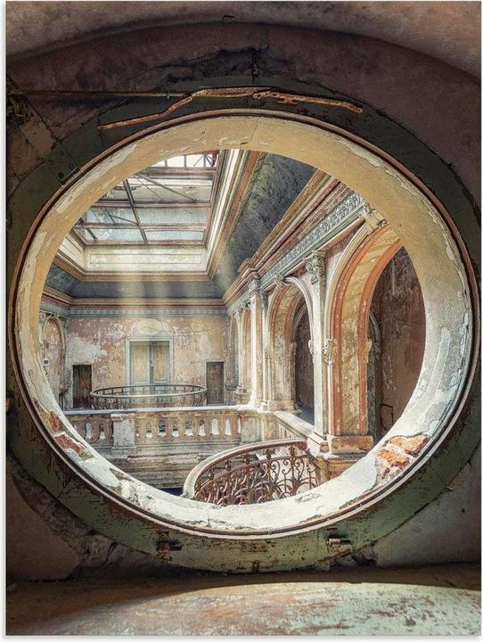 Artland Abandoned places Sunbeams Windows U4YD (45 x 60 cm)