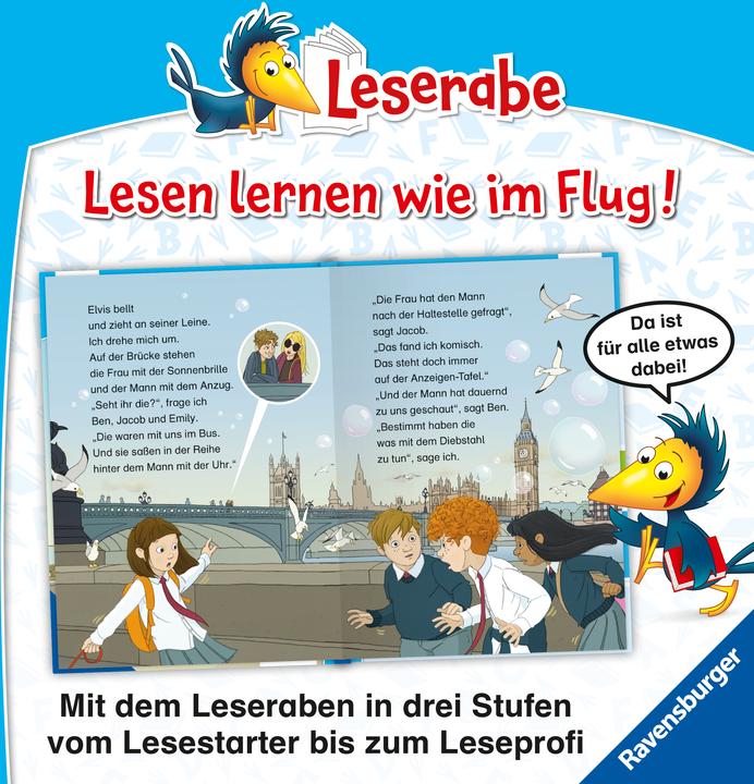 Actual product image Ravensburger Leserabe - 2. Lesestufe: Auf heisser Spur - Die Detektive von London (German, Barbara Laban, Marc-Alexander Schulze, 2025)