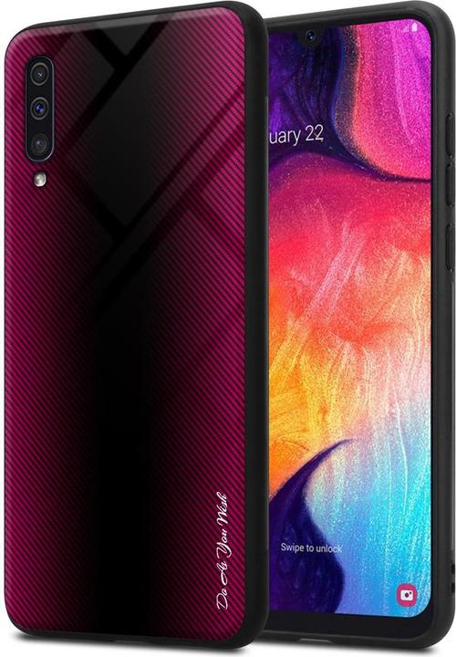 Image du produit Cadorabo TPU Couverture en verre rayé (Samsung Galaxy A50s, Samsung Galaxy A30s, Samsung Galaxy A50)