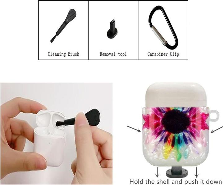 Produktbild König Design Schutz Hülle für Apple AirPods Pro Tasche Case Cover Etuis 360 Grad Bumper Motiv