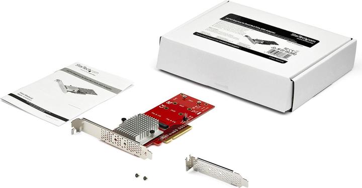 StarTech .com x8 Doppio adattatore SSD PCIe M.2 PCIe