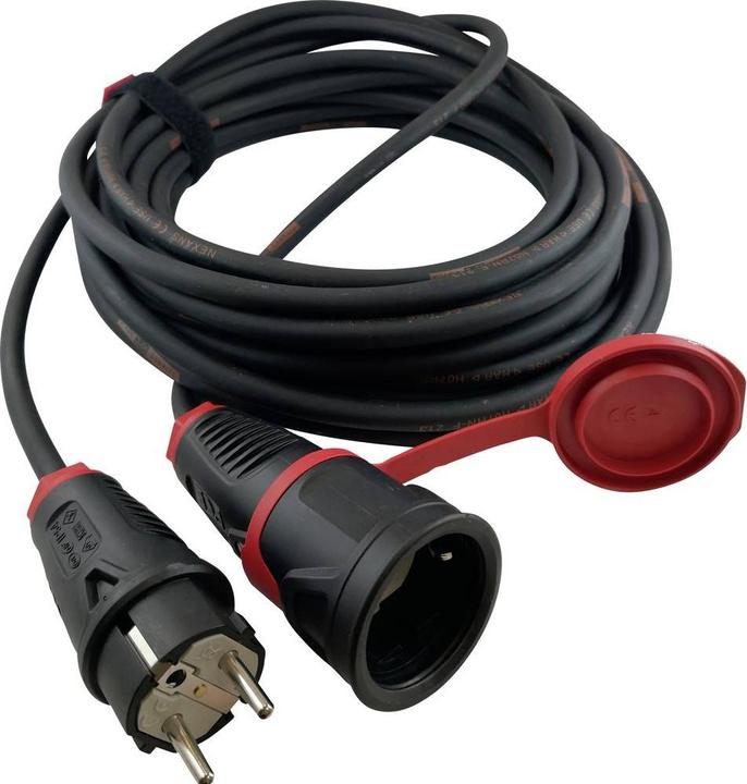 Immagine prodotto HAWA R7030 Cavo di prolunga 16 A nero 10,00 m (10 m, CEE 7/3)