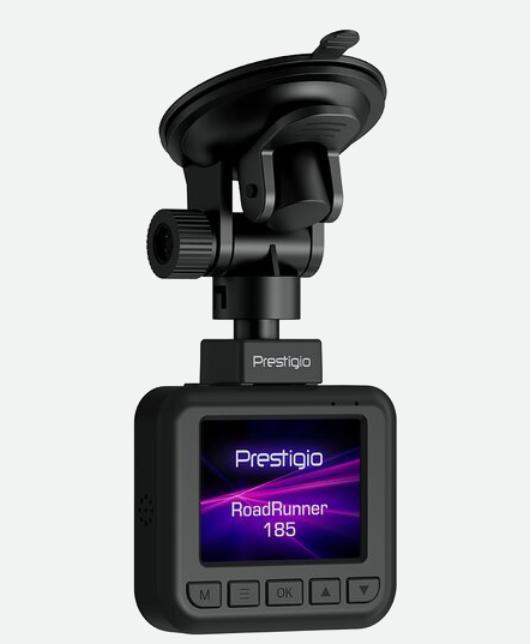 Actual product image Prestigio RoadRunner 185 Full HD Black (Bluetooth, GPS receiver, Built-in display, Built-in microphone, Night vision, FHD+)
