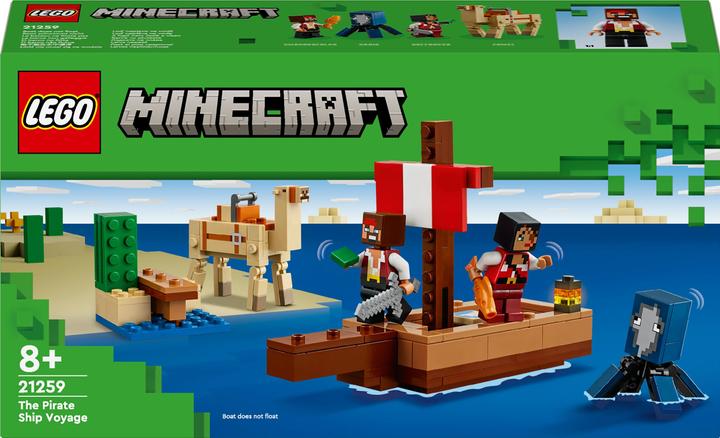 LEGO Le voyage en bateau pirate (21259, LEGO Minecraft)
