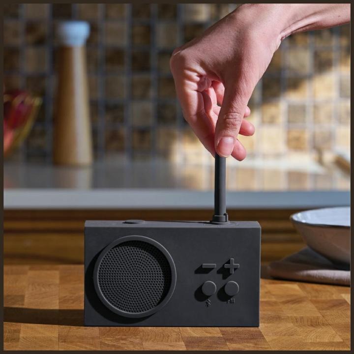 Image du produit Lexon Badkamer Radio Tykho3 Bluetooth Donkergrijs (FM, Bluetooth)