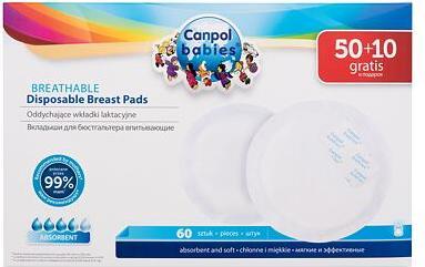 Produktbild Canpol Ultra Dry Breathable Disposable Breast Pads (60 x)