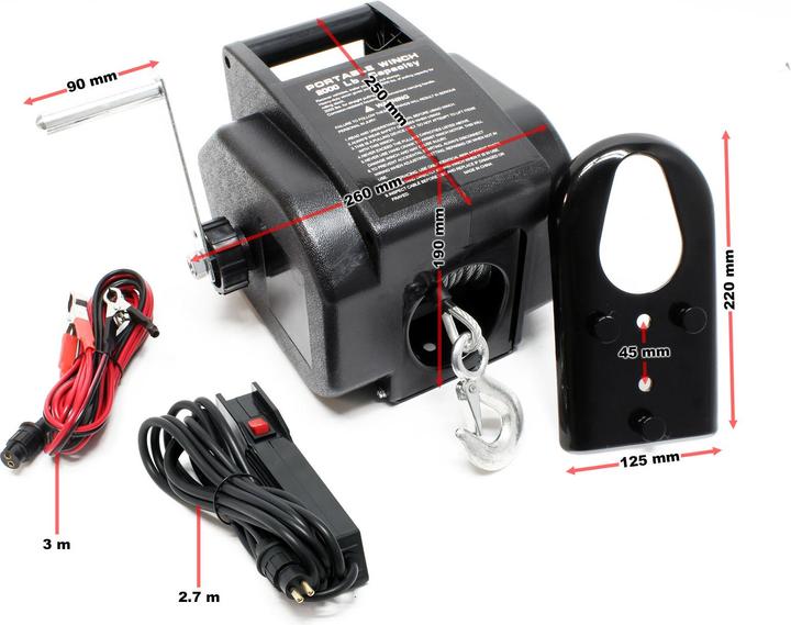 Image du produit Wiltec Treuil électrique