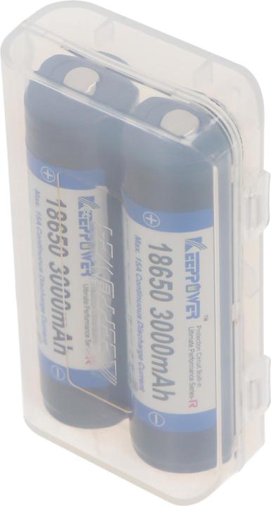 Produktbild Keeppower 18650 3000mAh 3,6V - 3,7V 69x18,85mm Li-Ion-Akku PCB geschützt (1 Stk., 18650, 3000 mAh)
