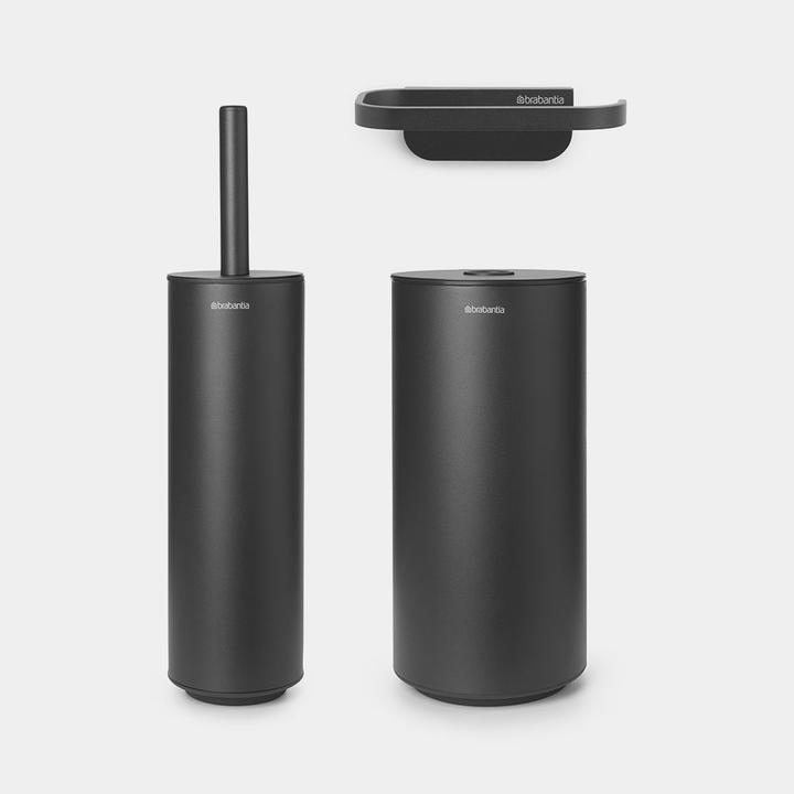 Produktbild Brabantia Badezimmerzubehör Mindset 3teilig, Anthrazit