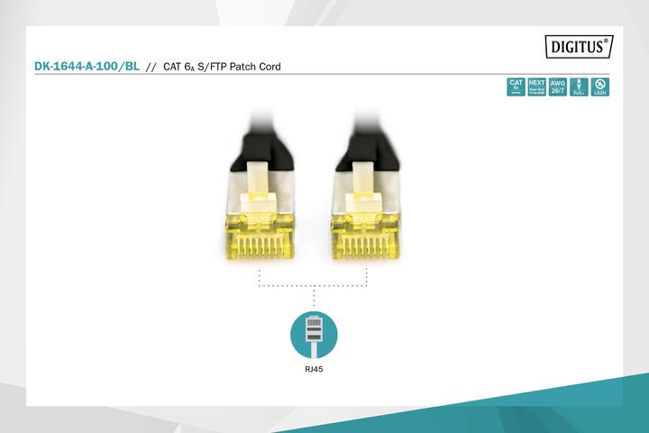 Productafbeelding Digitus CAT 6A S/FTP patchkabel (S/FTP, CAT6a, 10 m)