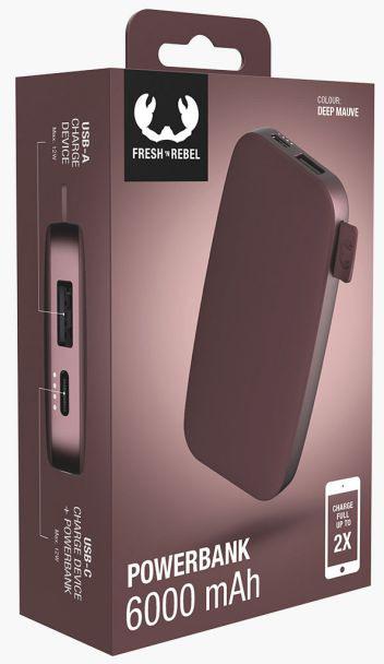 Actual product image Fresh'N Rebel Powerbank (6000 mAh, 20 W)