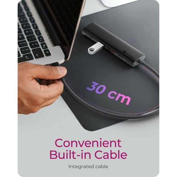 Actual product image Icy Box IB-HUB1437-CPD (USB-C, 4 Ports)