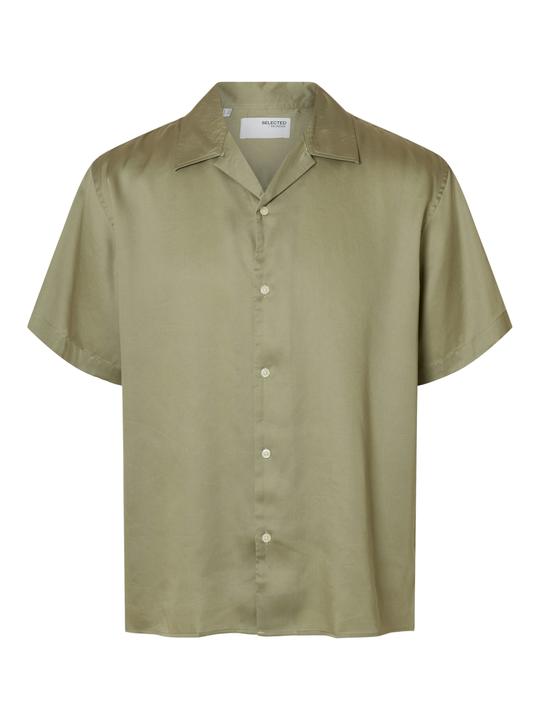 Selected Homme Satin Kurzarmhemd