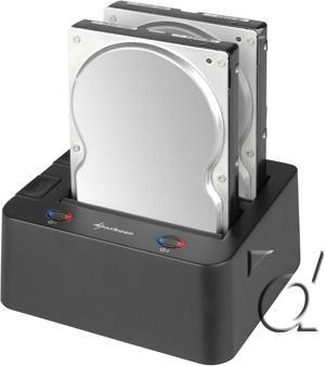 Produktbild Sharkoon SATA QuickPort Duo, USB & eSATA Anschluss extern