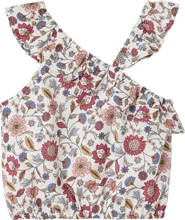 Immagine prodotto Vertbaudet Asymmetrische Mädchen Volantbluse mit Blumenprint (86)