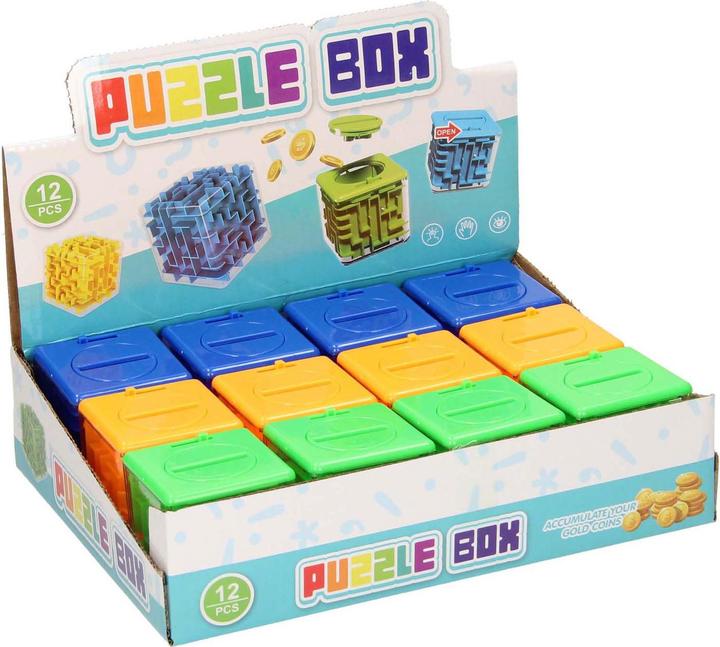 Actual product image Money box patience cube, 12 pcs.