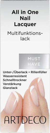 Produktbild Artdeco Nagelpflege All In One Nail Lacquer 61744 (Transparent, Farblack)