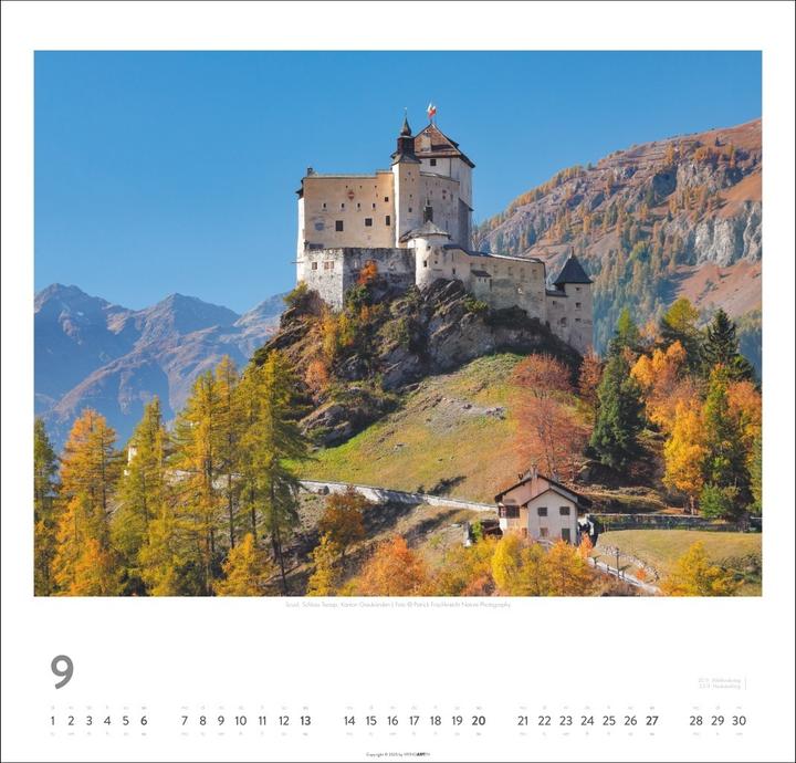 Produktbild Schweiz Kalender 2026 - Schönste Landschaften und Ansichten (48 x 46 cm, Deutsch)